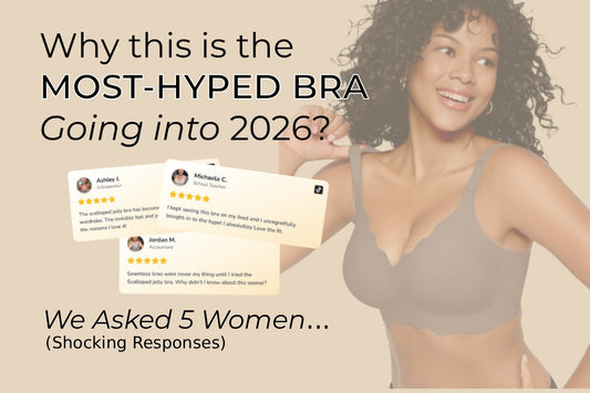 “Branessa Scalloped Jelly Bra reviewed by five women for seamless comfort and fit”