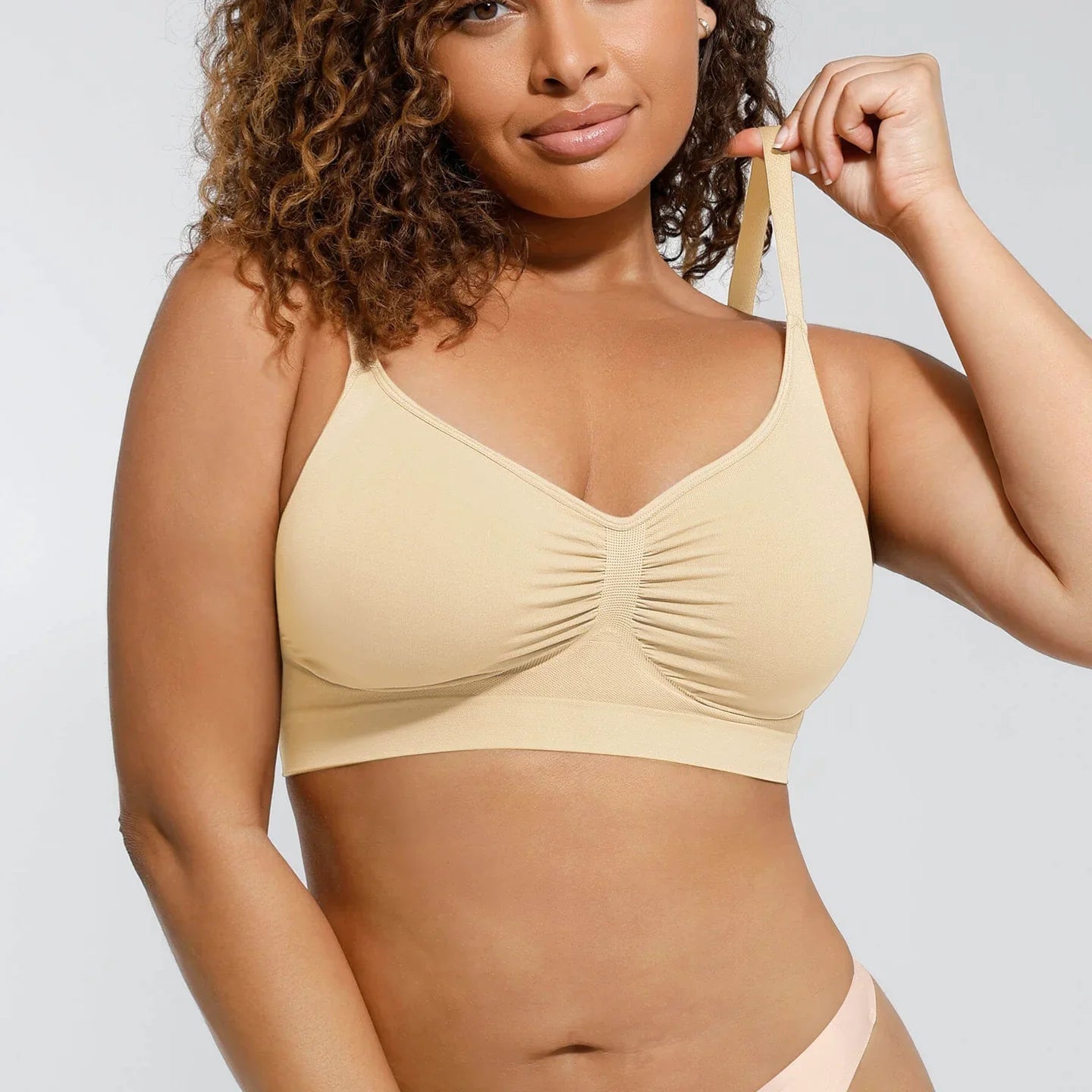 Scrunchy Wireless Comfort Bra – Smooth, Supportive, Everyday Fit