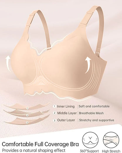 Scalloped Jelly Bra - Wireless Support